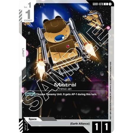 Gundam Newtype Rising Common Mistral GD01-078 price history and forecast - Gundam GD01-078