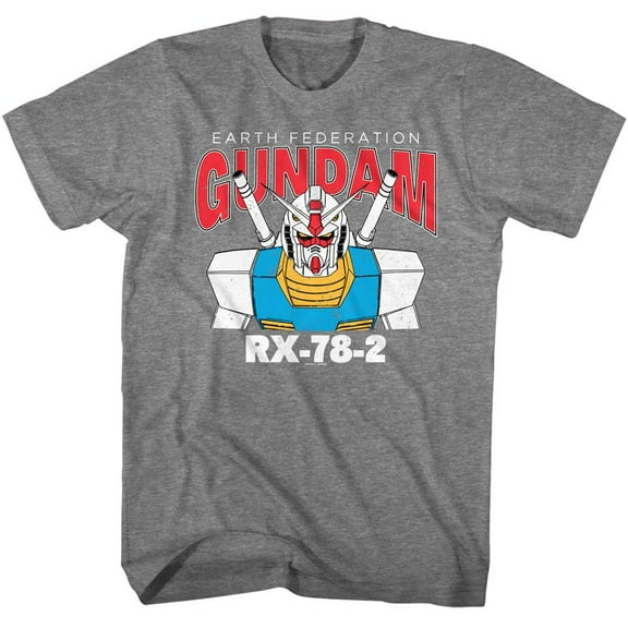 Gundam Rx 78 2 Graphite Heather Adult T-Shirt