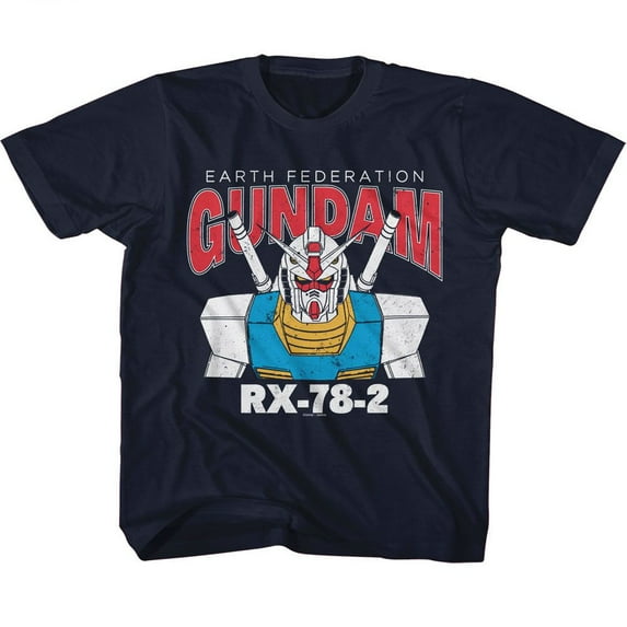Gundam Rx 78 2 Model Navy Toddler T-Shirt