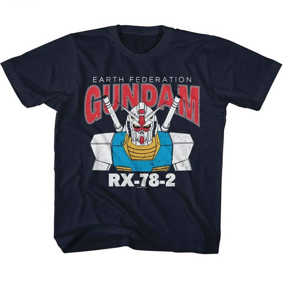 Gundam Rx 78 2 Model Navy Toddler T-Shirt