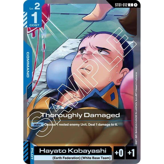 Gundam Starter Deck 01: Heroic Beginnings Common Thoroughly Damaged ST01-012