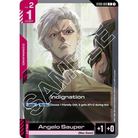 Gundam Starter Deck 03: Zeon's Rush Common Indignation ST03-012