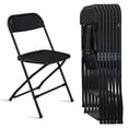 thumbnail image 1 of Gundir 6pcs Elegant Foldable Iron & PVC Chairs for Convention & Exhibition Gray, 1 of 10