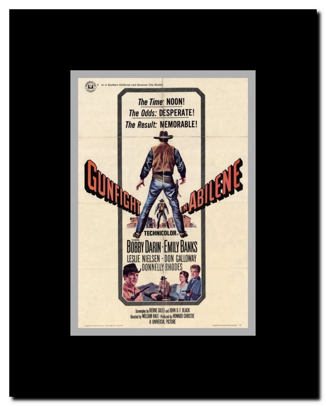 Gunfight in Abilene Framed Movie Poster