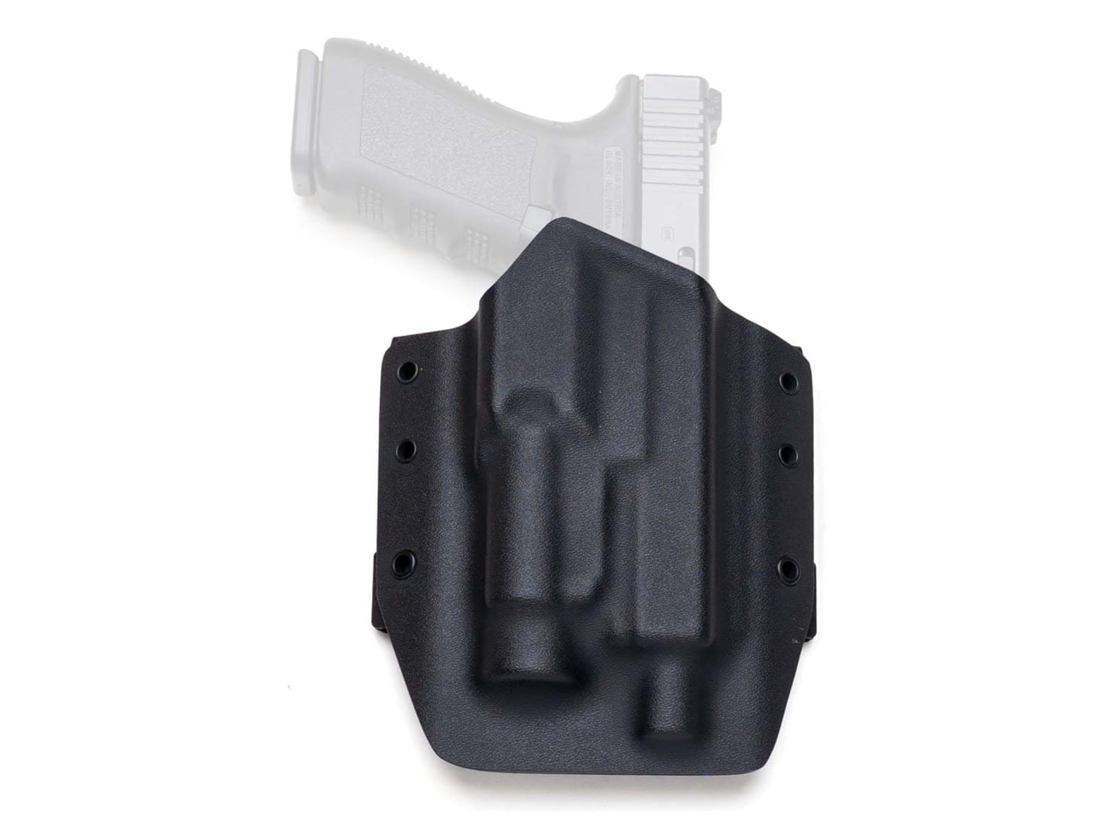 GunfightersINC Sentinel OWB Holster, Glock 20/40 Tlr1, Black/Black, Black Harne