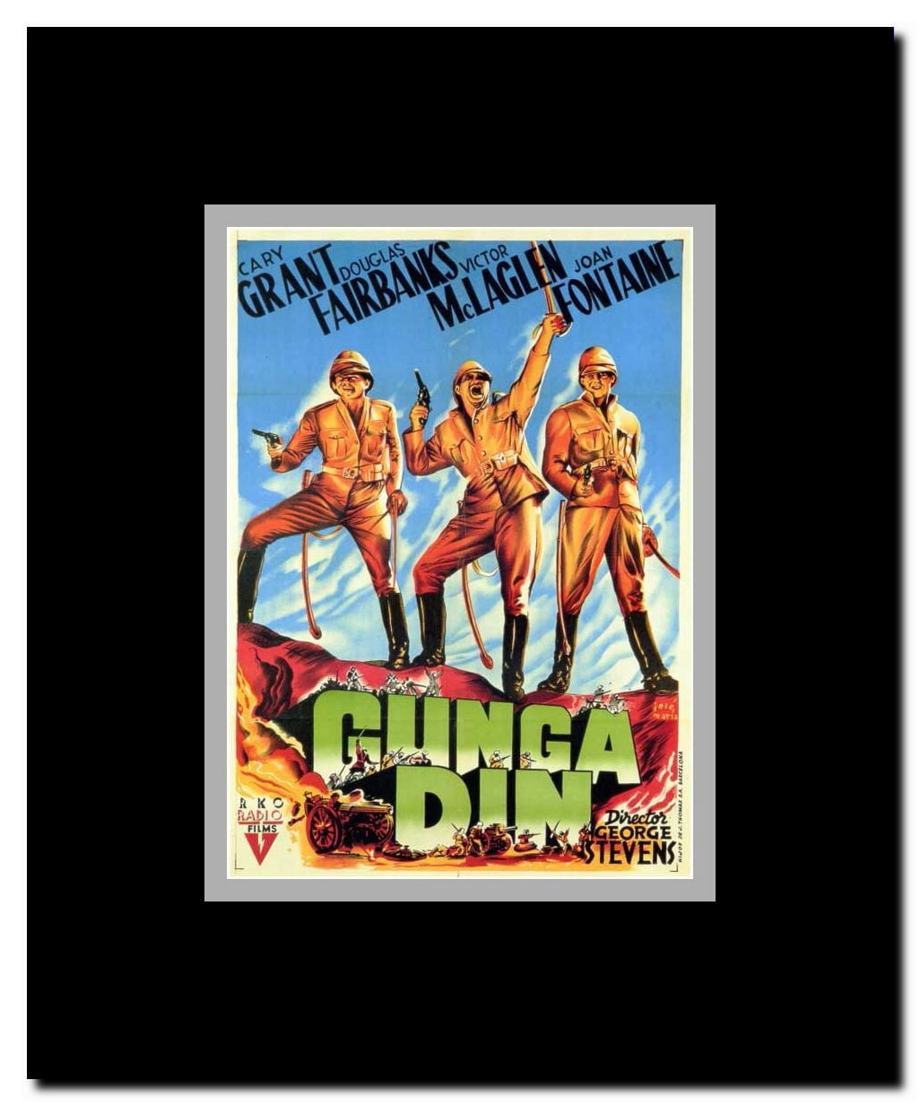 Gunga Din Framed Movie Poster