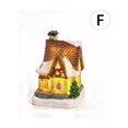 thumbnail image 1 of Gunhay Lighted Christmas Village Houses Set, Battery Operated Resin Christmas House with LED Light Village Figurines, F, 1 of 7
