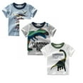 thumbnail image 1 of Gunia 3 Pack Toddler Kids Baby Boys Camouflage Dinosaur Short Sleeve Crewneck T Shirts Tops Tee Clothes,Boys Shirts,2-3 Years, 1 of 3