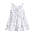 thumbnail image 1 of Gunia Baby Girls Summer Dress Toddler Kids Sleeveless Printed Animal Skirt Princess Clothes Sundress For Holiday Beach White Dress For Girls 6M-6Y, 1 of 2
