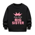 thumbnail image 1 of Gunia Baby Sweatshirt Big Sister Letter Printed Autumn Winter Long Sleeve Casual Thick Warm Crewneck Cute Boys Girls Long Sleeve Tops Skin-Friendly 18-24 Months, 1 of 3