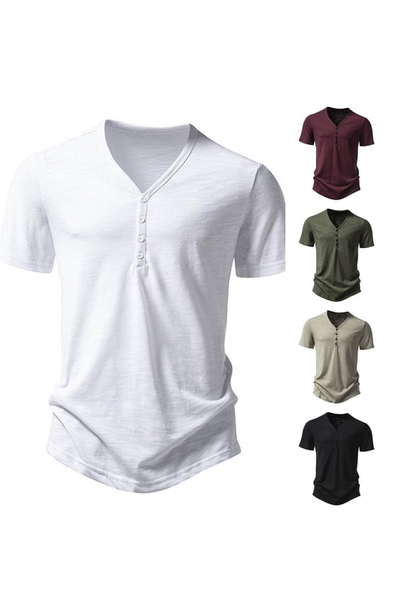 Bamboo Shirts For Men Casual Fashion Basic Short Sleeved Tops Mens T-Shirts White L