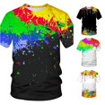 thumbnail image 1 of Gunia Big And Tall Shirts For Men 3D Graphic Novelty Printed Short Sleeve T Shirts Casual Graphics Tees Tops Men'S T Shirts Green 2Xl, 1 of 4