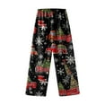 thumbnail image 1 of Gunia Boys Flannel Pajama Pants Train Autumn Winter Christmas Cute Cartoon Print Casual Home Long Pants Pjs Soft Nightwear Loose Loungewear 3-4 Years, 1 of 5