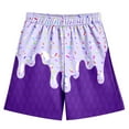 thumbnail image 1 of Gunia Boys Gym Shorts,Relaxed Fit Ice Cream Baseball Shorts For Kids Elastic Waist Soft Beachwear,11-12 Years, 1 of 3