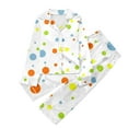 thumbnail image 1 of Gunia Boys Pajamas Size 7-8 Years Polka Dot Print Long Sleeve Trousers Cardigan Two Piece Sets Soft And Skin-Friendly Homewear Pjs, 1 of 4
