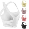 thumbnail image 1 of Gunia Built In Bra Womens White Tank Top Shockproof Running Sports Bra With Padded Inserts Back Yoga For Training Workout Vest Tank Tops For Women Camisole, 1 of 4