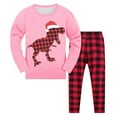 thumbnail image 1 of Gunia Christmas Pajamas Outfits Sets For Boys Girls Little Toddler Dinosaur Printed Clothes Long Sleeve 2 Piece Sleepwear Sets Matching Holidays Pjs Leisure Sleepwear Homewear, 1 of 8