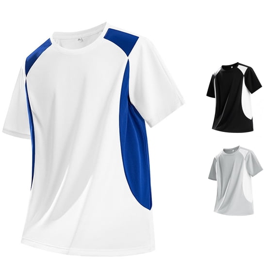 Gunia Cooling Shirts Mens Workout Gym Shirts Quick Dry Moisture Wicking Summer Mesh Loose Fitting Breathable Short Sleeved Tees For Running Athletic Sport Tops Men'S T-Shirts White Xl