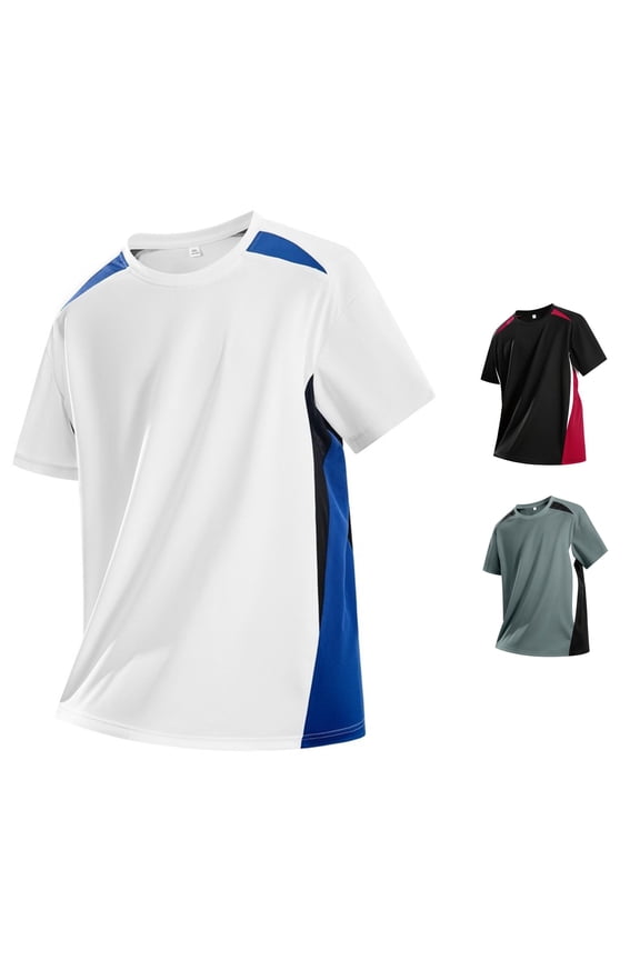Cooling Shirts Mens Workout Gym Shirts Quick Dry Moisture Wicking Summer Mesh Loose Fitting Breathable Short Sleeved Tees For Running Athletic Sport Tops Men'S Shirts White 4Xl