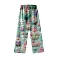 thumbnail image 1 of Gunia Fluffy Pajama Pants For Kids Santa Claus Autumn Winter Christmas Cute Cartoon Print Casual Home Long Pants Pjs Skin-Friendly Loungewear Soft Sleepwear 12-13 Years, 1 of 5
