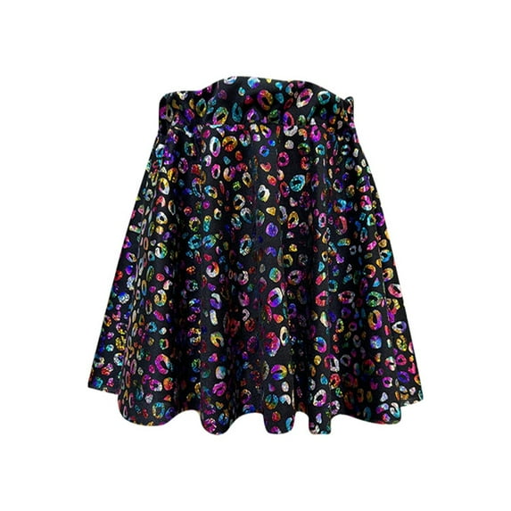 Gunia Girl Dresses Fashion Sequin Skirt Dailywear Performance Party Outfits Stylish Half Skirt Girls Dress,Black 8-11 Years