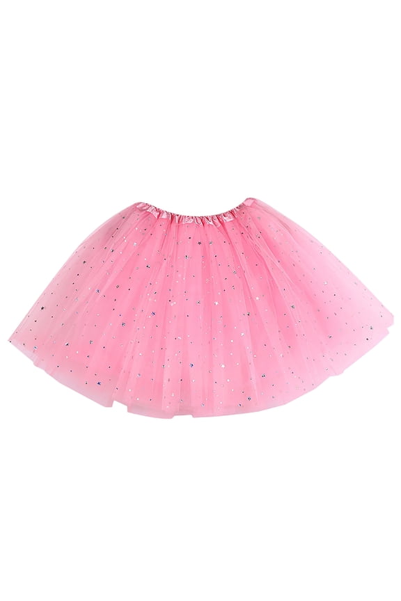 Girl Tutu Skirts Candy Color Multicolor Support Half Body Puff Petticoat Colorful Short Princess Birthday Party Kids Toddler Girls Skirt Pink One Size