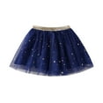 thumbnail image 1 of Gunia Girl Tutu Skirts Fashion Baby Stars Sequins Dance Ballet Princess Birthday Party Kids Toddler Girls Skirt Navy 5T, 1 of 4