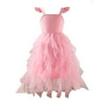 thumbnail image 1 of Gunia Girls Dress,Tutu Ruffle Short Sleeve Party Kids Dailywear Leisure Sundress 8-9 Years, 1 of 9