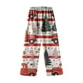 thumbnail image 1 of Gunia Girls Flannel Pajama Pants Train Autumn Winter Christmas Cute Cartoon Print Casual Home Long Pants Pjs Skin-Friendly Nightwear Cosy Homewear 3-4 Years, 1 of 5