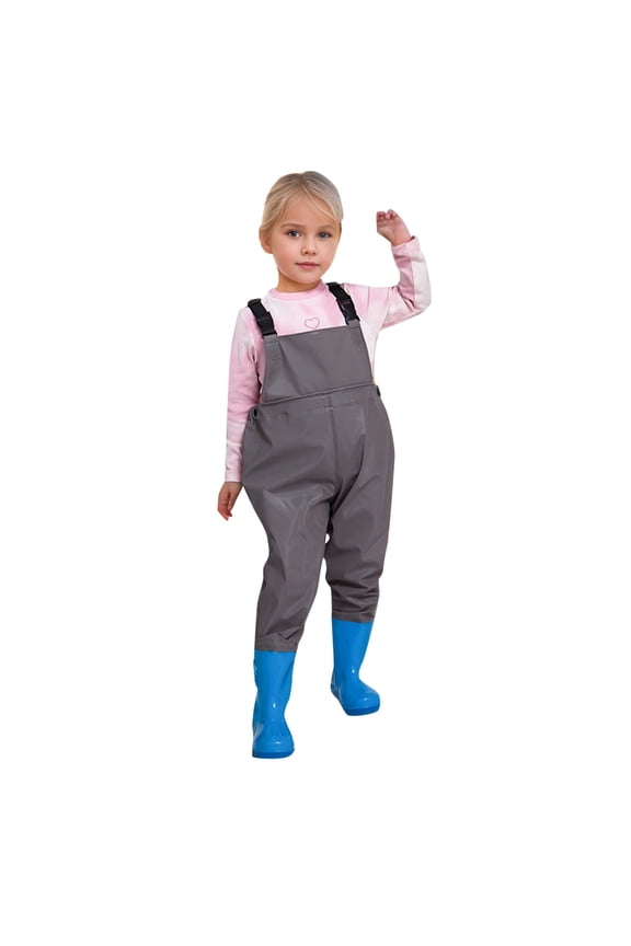 Girls Jumpsuit Kids Boys Chest Waders Youth Fishing Waders Toddler Water Proof Fishing Waders With Boots Romper Soft Streetwear 2-3 Years