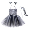 thumbnail image 1 of Gunia Girls Performance Party Dress Leopard Animal Tutu Skirt Sundress 1-10 Years, 1 of 7