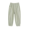 thumbnail image 1 of Gunia Girls Sweatpants Summer Sun Casual Thin Quick Drying Sports Pants Athletic Pants With Pockets 3-14 Years, 1 of 4