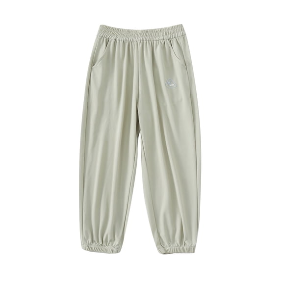 Gunia Girls Sweatpants Summer Sun Casual Thin Quick Drying Sports Pants Athletic Pants With Pockets 3-14 Years