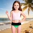 thumbnail image 1 of Gunia Girls Swim Briefs Gradient Swimwear Kids Bathing Suit Rash Guard Sun Upf 50+ Beach Swimsuit Quick-Dry Swim Bottoms For Beach Pool 2-8 Years, 1 of 9