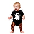 thumbnail image 1 of Gunia Halloween Baby Boy Girl Outfit Bodysuit Funny Print Soft One Piece Romper For Infants And Toddlers Outfits 0-3 Months, 1 of 5