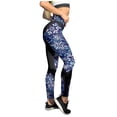 thumbnail image 1 of Gunia Holiday Leggings For Women Black Snowflake Printed Stretchy Tights For Running Santa Pilates Party Snowman Printed Holiday Yoga Pants Size XL, 1 of 9