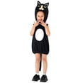 thumbnail image 1 of Gunia Kids Black Cat Costume With Hat For Boys Girls Cosplay Halloween Costumes Role Play Dress Up Outfits Stage Performance Holiday Party Wear,Black, 1 of 7