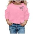 thumbnail image 1 of Gunia Kids Boy Girl Halloween Sweatshirts Long Sleeve Soft Sweatshirt Graphic Cute Round Neck Pullovers Top Clothes Fall Pink 6-7 Years, 1 of 4