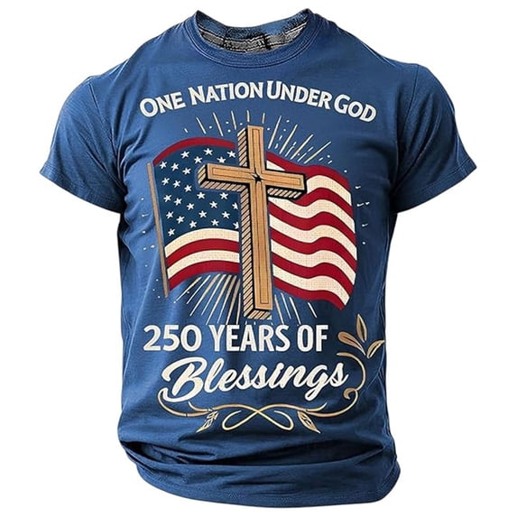 Gunia Kids Boys 250 Anniversary Shirt Short Sleeve 4Th Of July Independence Day Flag Patriotic Casual Crewneck Tops Tee Breathable T-Shirt For Toddler To Teen 1-13 Years