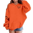 thumbnail image 1 of Gunia Kids Boys Girls Halloween Sweatshirt Hoodie Cute Graphic Long Sleeve Pullover Sweatshirt Warm Lined Fall Winter Clothes Soft Cozy Casual Outfit Tops Orange 7-8 Years, 1 of 3