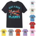 thumbnail image 1 of Gunia Kids Boys T-Shirts Cartoon Printed T Shirt Pattern Crew Neck T Shirt Tee Tops Black 8-9 Years, 1 of 4