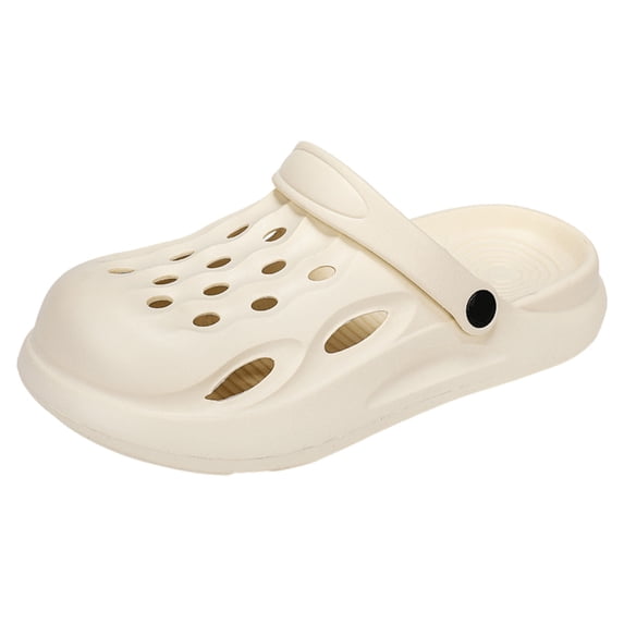 Gunia Kids Clogs Lightweight Outdoor Summer Beach Play Shoes Casual Footwear Beige Sandals For Boys Girls