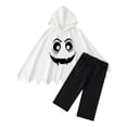 thumbnail image 1 of Gunia Kids Ghost Hooded Cape For Boys Girls 2 Piece Halloween Costumes Cloak Cute Party Dress Up Outfits Poncho, 1 of 9