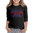 thumbnail image 1 of Gunia Kids Girls 250 Anniversary Shirt 3/4 Sleeve 4Th Of July Independence Day Flag Patriotic Casual Crewneck Tops Tee Breathable T-Shirt For Toddler To Teen 3-13 Years, 1 of 5