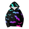 thumbnail image 1 of Gunia Kids Halloween Sweatshirt Boy Girl Child Toddler Long Sleeve Cartoon Graphic Warm Hoodie Pullover Tops Outfits Fall Clothes Pink 5-6 Years, 1 of 4