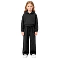 thumbnail image 1 of Gunia Kids Tween Girls Hoodie And Jogger Set 2 Piece Athletic Outfits Set Sweatsuits Tracksuit Fall Winter Clothes,Size 3-13 Years, 1 of 7