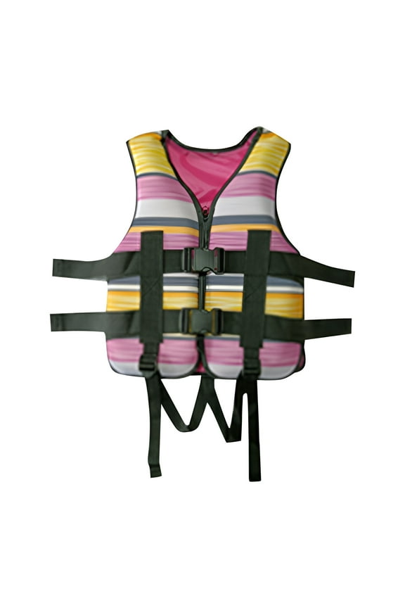 Life Jackets For Kids Youth Swim Vest Buoyancy Children Girls One Piece Swimsuits For Beach Pool 2-8 Years