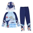 thumbnail image 1 of Gunia Little Boys Swimsuit Long Sleeve Rash Guard Swimwear Sun Surfing Swim Kids Toddler Boy Swimsuits For Beach Pool 3-12 Years, 1 of 4