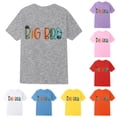 thumbnail image 1 of Gunia Little Boys T-Shirts Big Bro Cute Printed Short Sleeve Crew Neck T Shirt Children Tee Tops Grey 6-7 Years, 1 of 4