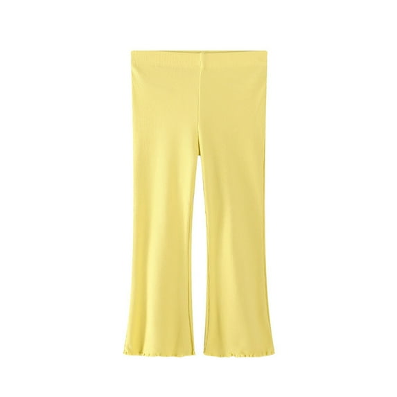 Gunia Little Girls Leggings Bottom Summer Thin Ice Silk Little Girl Casual Versatile Western Style Pants 12M-7Y